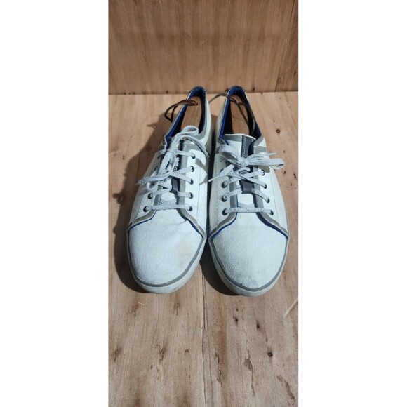 Clarks Mens Size 10.5 M 26115998 White Lace Up Canvas Boat Shoes - Picture 2 of 11